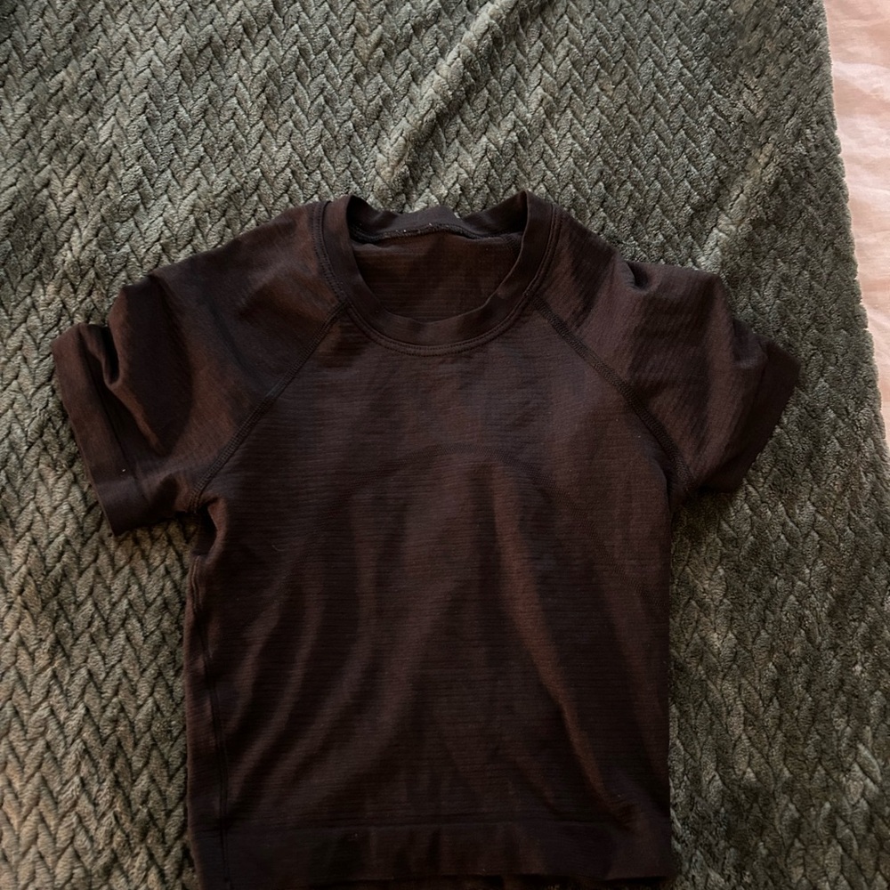 Lululemon Athletica Black Crop Top
